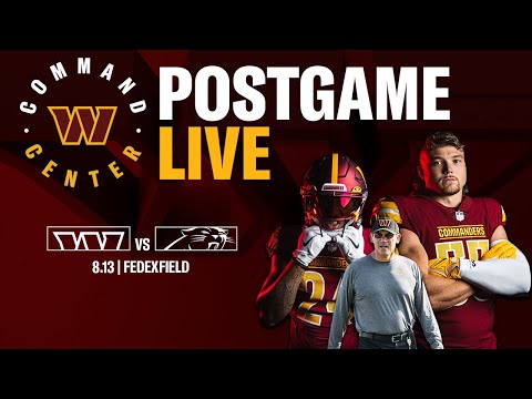 POSTGAME LIVE: Breaking down our preseason opener vs. the Panthers | Washington Commanders video clip