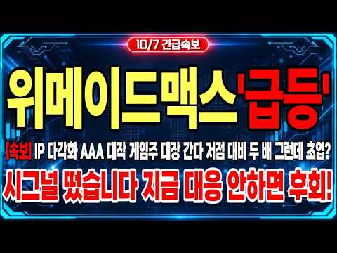 [위메이드맥스 주가전망] 중국 큰손 품었는데 시장은 아직 모른다, 지금 안 타면 놓친다!!
