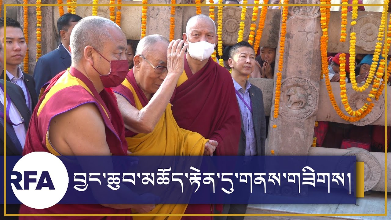 བྱང་ཆུབ་མཆོད་རྟེན་ཆེན་མོར་གནས་གཟིགས། His Holiness' Pilgrimage to Mahabodhi Temple, #BodhGaya