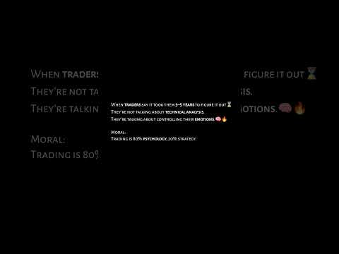 It’s Not Strategy, It’s Psychology 🧠 | Trading Reality #trader #stockmarket