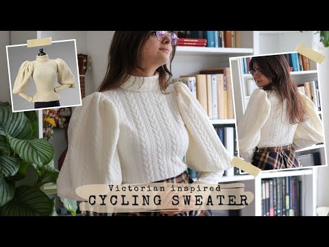 Video: Sewing An 1890s Inspired Cycling Sweater 🧵 No Knit Historybounding Sweater