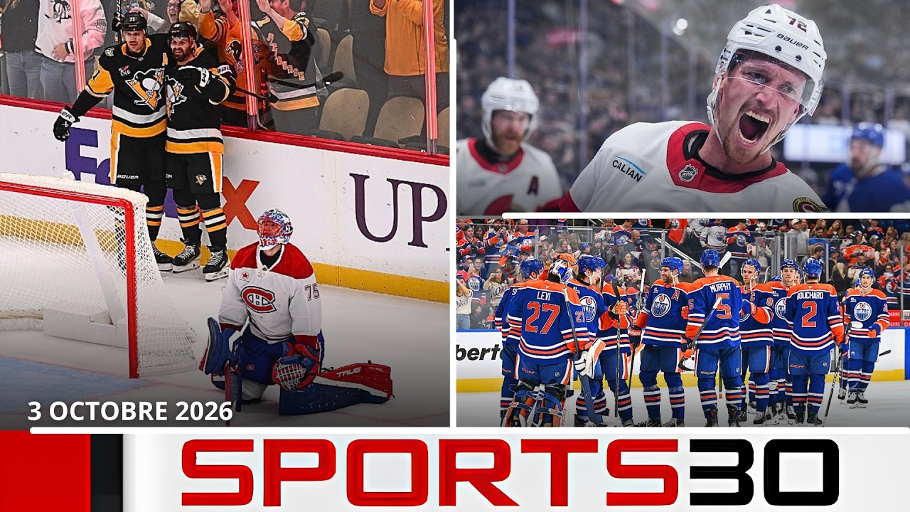 La remontée du CH gâchée, les Sens s'imposent | Faits saillants LNH du jour #Sports30