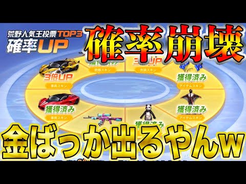 【荒野行動】荒野行動終了すんの？確率崩壊してんだけどwwwwバナナの叩き売り状態wwwwwwwwwwwwww