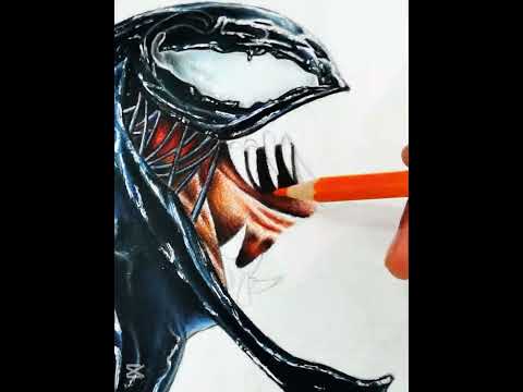 Drawing Venom | #art #qatarart #drawing #venom  #venom2  #venomthelastdance