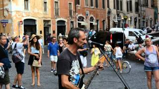 Pink Floyd - Time (Cover by a street musician in Rome)