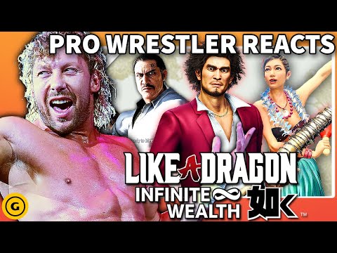 Pro Wrestler Reacts To Like A Dragon: Infinite Wealth (feat. Kenny Omega)