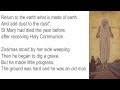 Doxology for St Mary of Egypt