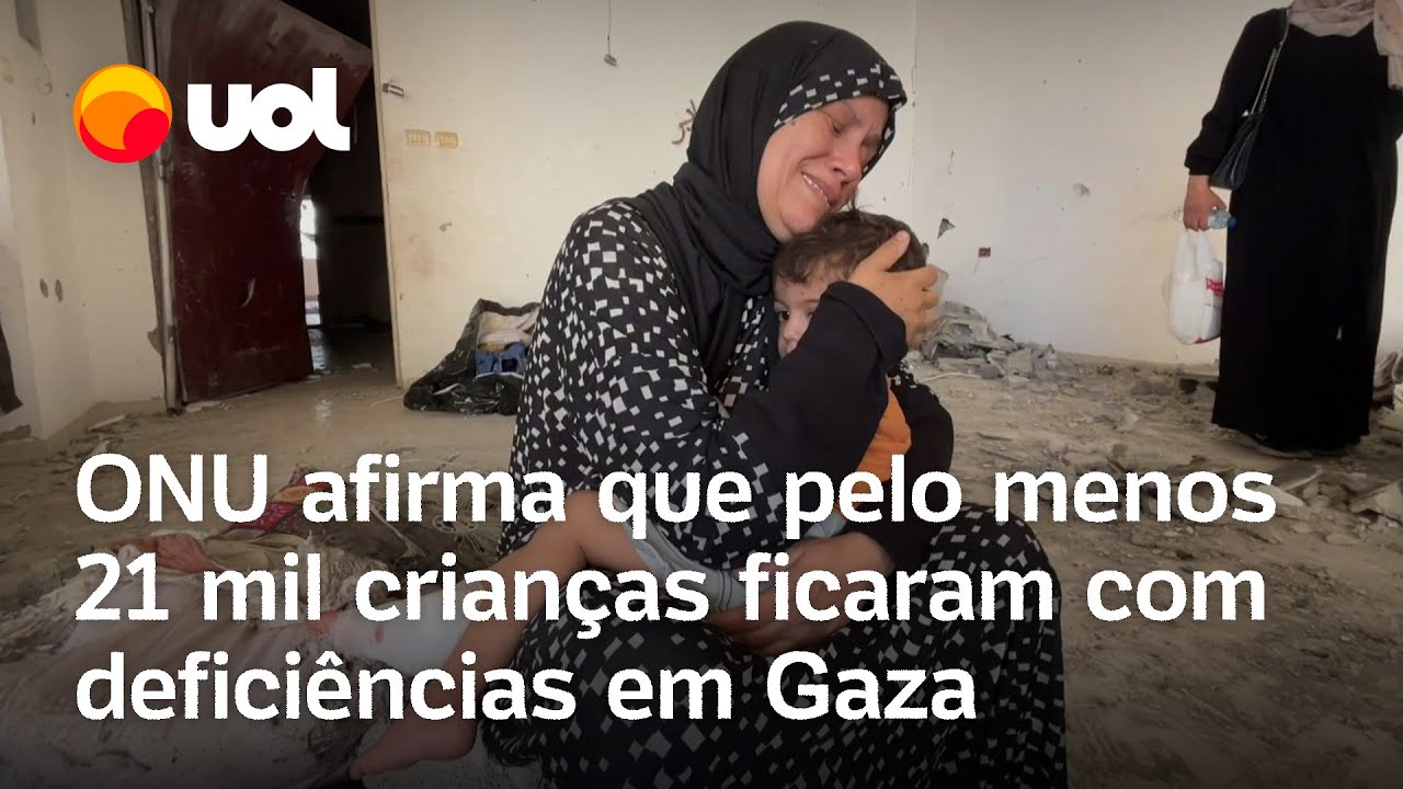 Guerra em Gaza deixa 21 mil crianças com deficiência física, aponta comitê da ONU