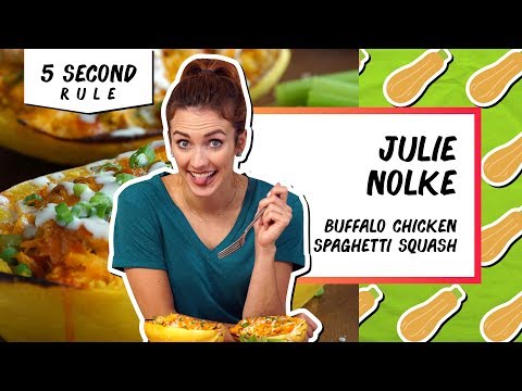 Buffalo Chicken Spaghetti Squash | 5 Second Rule with Julie