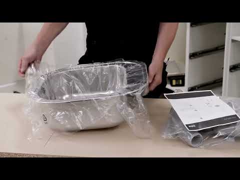 Sigdal kjøkken - Utpakking og oppmåling til oppvaskkum