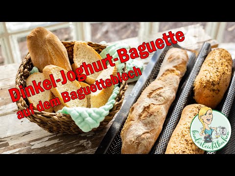 Dinkel-Joghurt-Baguettes mit dem Thermomix und dem Baguetteblech.