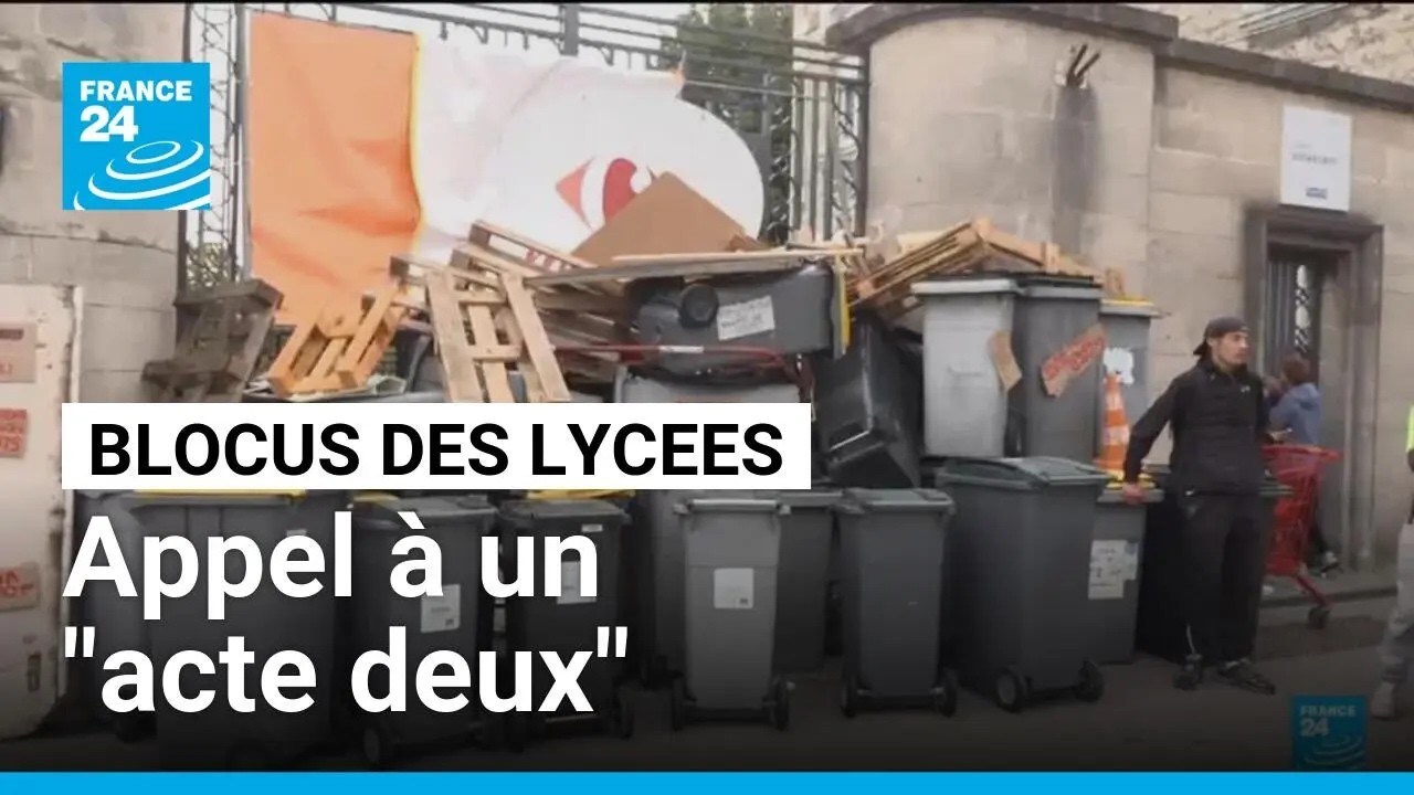 Blocus des lycées : la mobilisation continue, appel à un "acte deux" jeudi • FRANCE 24