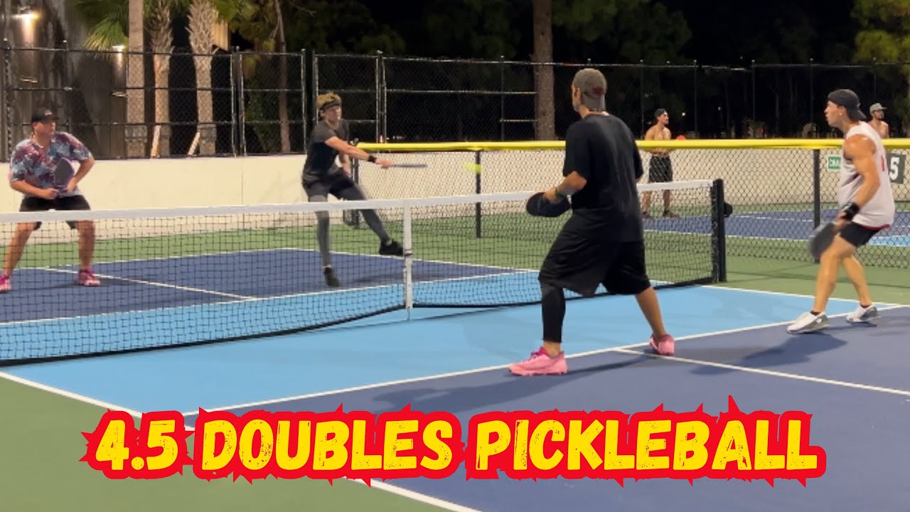 4.5 Mens Doubles Pickleball | Matt & Eytan | Holiday Park | Fort Lauderdale | Game 1