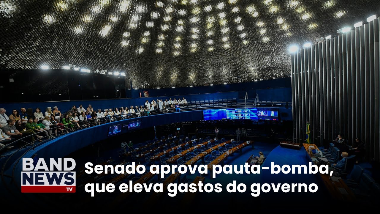 Senado aprova pauta-bomba, que eleva gastos do governo | BandNews TV