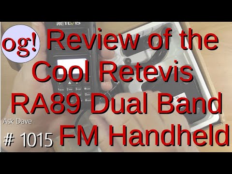 Review of the Cool Retevis RA89 Dual Band FM handheld (#1017)