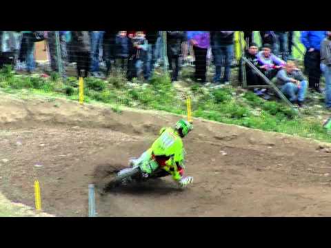 2015 European Championship EMX250 Pietramurata Race One Highlights - motocross 