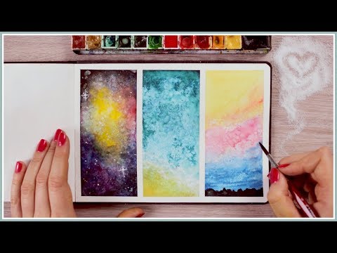 Using Salt | Watercolor Painting Ideas & Techniques for Beginners  Art Journal Thursday Ep. 44