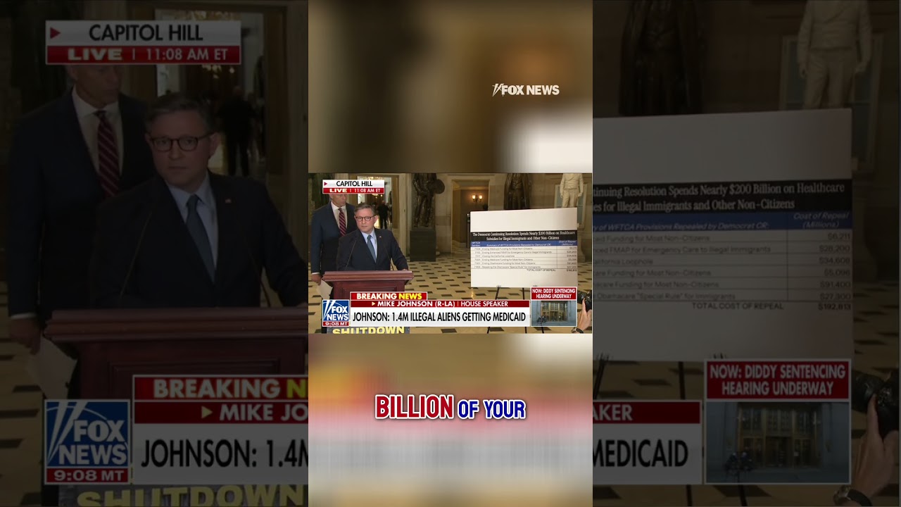 Speaker Johnson: $192.8 billion of your taxpayer dollars Dems want to give back to illegal aliens