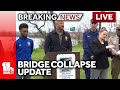RAW: Saturday Key Bridge collapse presser with Gov. Moore and Maryland officials