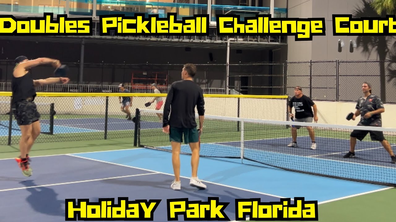 Doubles Pickleball Challenge Court | Holiday Park Fort Lauderdale | Game 3