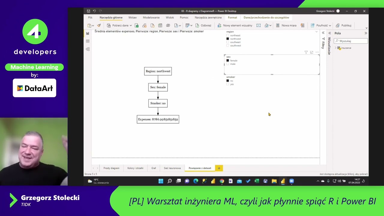 4Developers 2022: Grzegorz Stolecki - Warsztat inżyniera ML, czyli jak płynnie spiąć R i Power BI