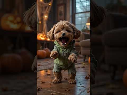 🎃👻 Meet the 5 Scary-Cute Maltipoo Monsters 👻 | The Cutest Halloween Squad Ever! #ai #shorts