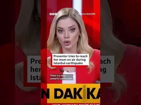 Presenter tries to reach mother during Istanbul earthquake. #Earthquake #BBCNews