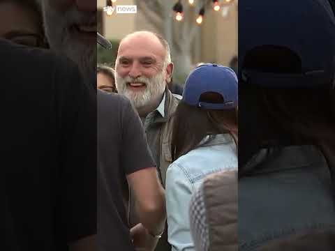 Harry and Meghan hug residents affected by LA wildfires