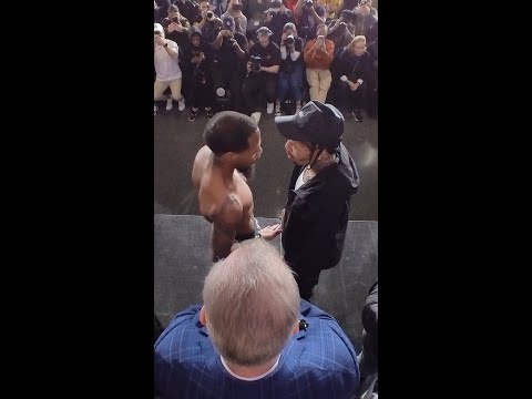 Views From the Weigh-in Stage as Tank & Roach Face Off