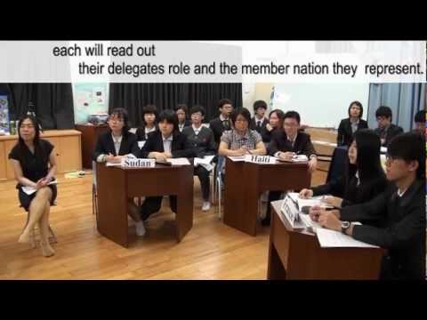 Model UN  Opening  the Committee and Setting the agenda