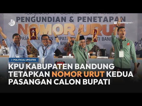 KPU Kab. Bandung Tetapkan Nomor Urut Dua Pasangan Calon Bupati - Political Update JETV (23/9/24)