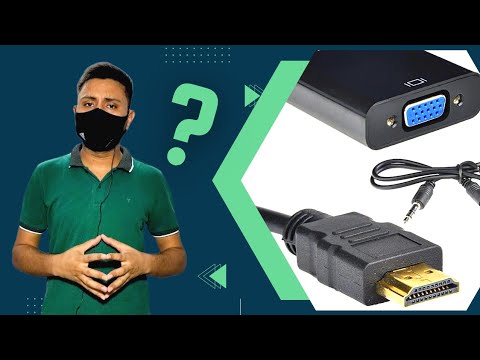 HDMI to VGA Converter | HDMI 2 VGA | HDMI to VGA cable review | how to Connect HDMI 2 VGA