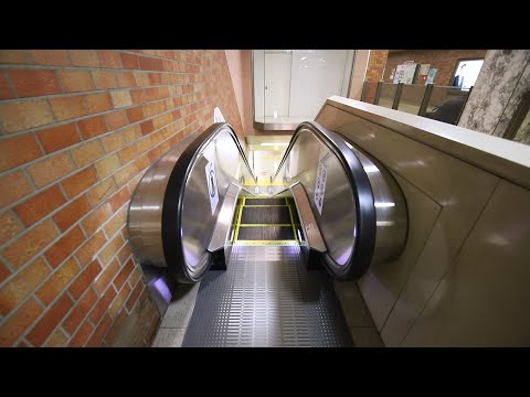【日立製】バスセンター前駅　降りエスカレーター
