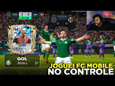 VIROU O FC 26!🤩🔥 JOGANDO FC MOBILE 26 PELO CONTROLE FC MOBILE