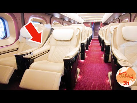 Japan’s Most Expensive Bullet Train 😇🚄 Only 18 Auto-Reclining FIRST CLASS Seats on the Shinkansen