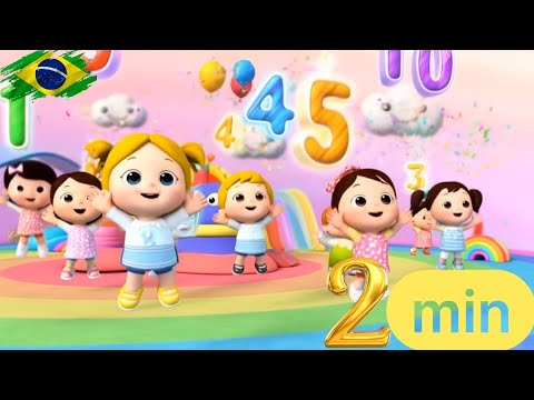 👶CONTANDO DE 1 A 10 | Alaskaah (MÚSICA INFANTIL ) | PORTUGUÊS-BRASIL 🇧🇷
