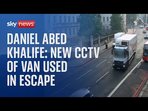 BREAKING: New CCTV of van used by Khalife to escape prison