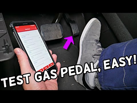 HOW TO TEST THROTTLE PEDAL, GAS PEDAL, ACCELERATOR PEDAL FORD C-MAX