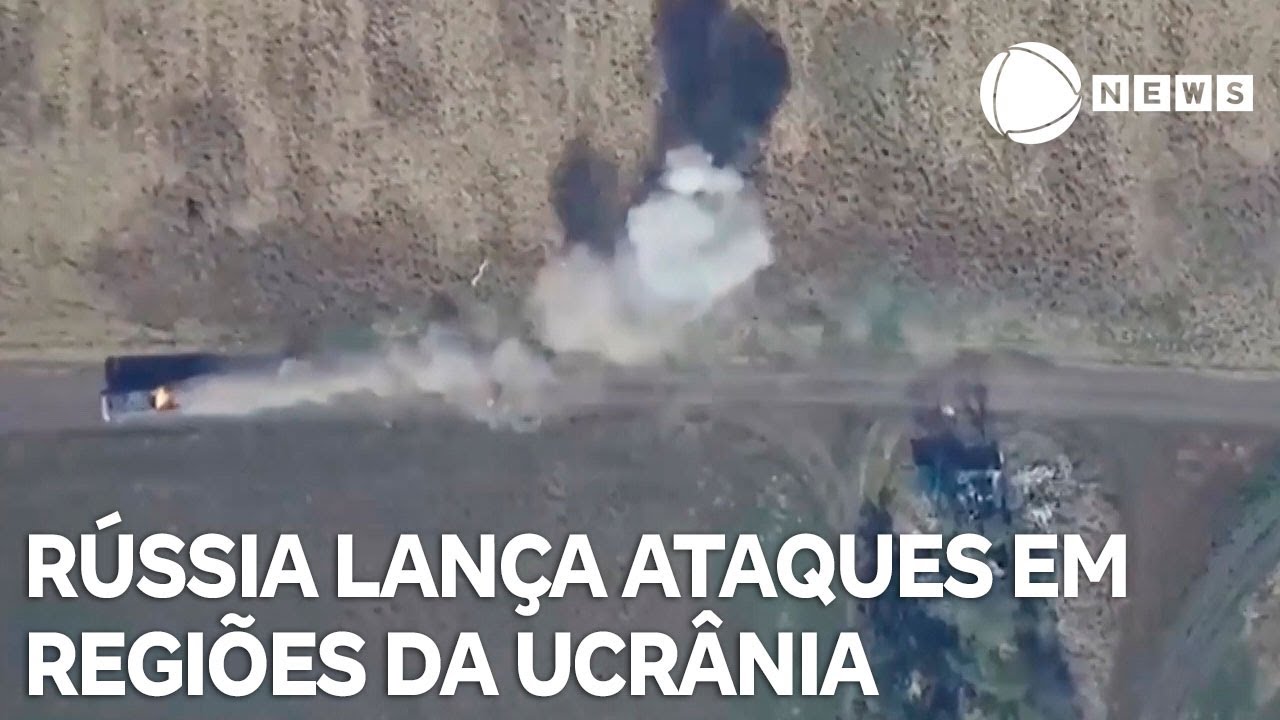 Rússia lança ataques com drones em regiões na Ucrânia