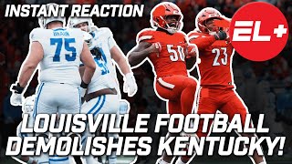 Louisville Football DEMOLISHES the Kentucky Wildcats 41-0 | COLLEGE FOOTBALL INSTANT REACTION