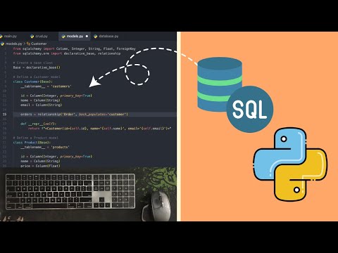 ASMR Programming with Python & SQL – No Talking Database Tutorial