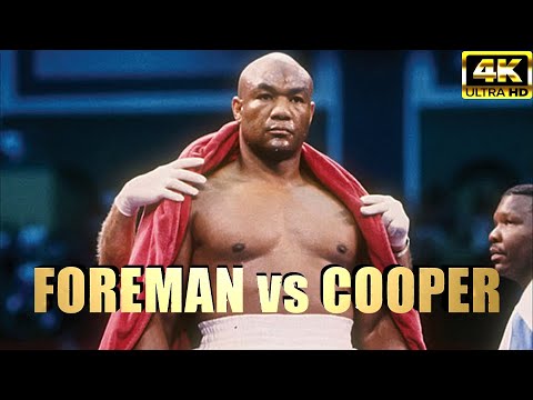 George foreman vs bert cooper | knockout highlights boxing fight | 4k ultra hd