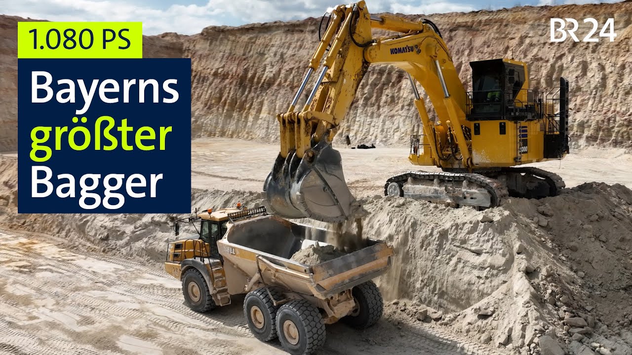 Der 210-Tonnen-Riese: Bayerns Mega-Bagger auf der Suche nach dem "weißen Gold" I BR24 vor Ort