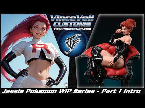 Jessie Pokemon Custom Throne Statue WIP - Part 1 Intro