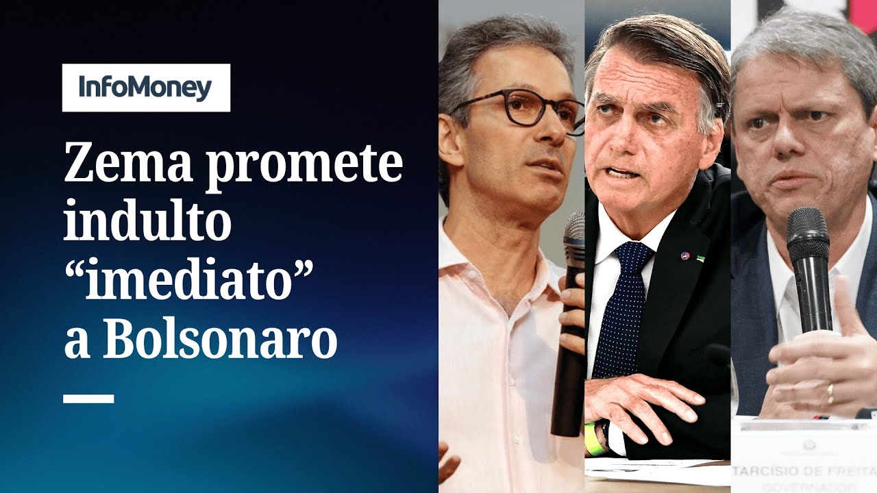 Zema descarta ser vice de Tarcísio e promete indulto a Bolsonaro | InfoMoney News