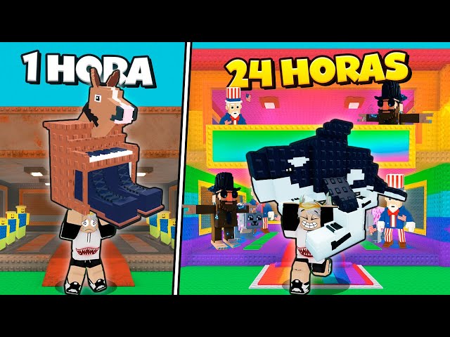 PASSEI 24 HORAS ROUBANDO BRAINROTS GOD E SECRETO COM PODERES DE ADMIN NO ROUBE UM BRAINROT