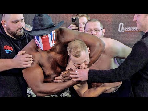 HEADLOCK!! Derek Chisora vs. Otto Wallin • FULL WEIGH IN & FACE OFF | TNT Sports Boxing