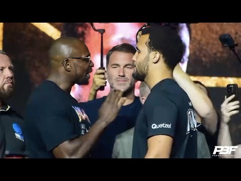 MOSES ITAUMA AND DILLIAN WHYTE TRADE WORDS AND GET HEATED AT FIRST FACE OFF • DAZN BOXING