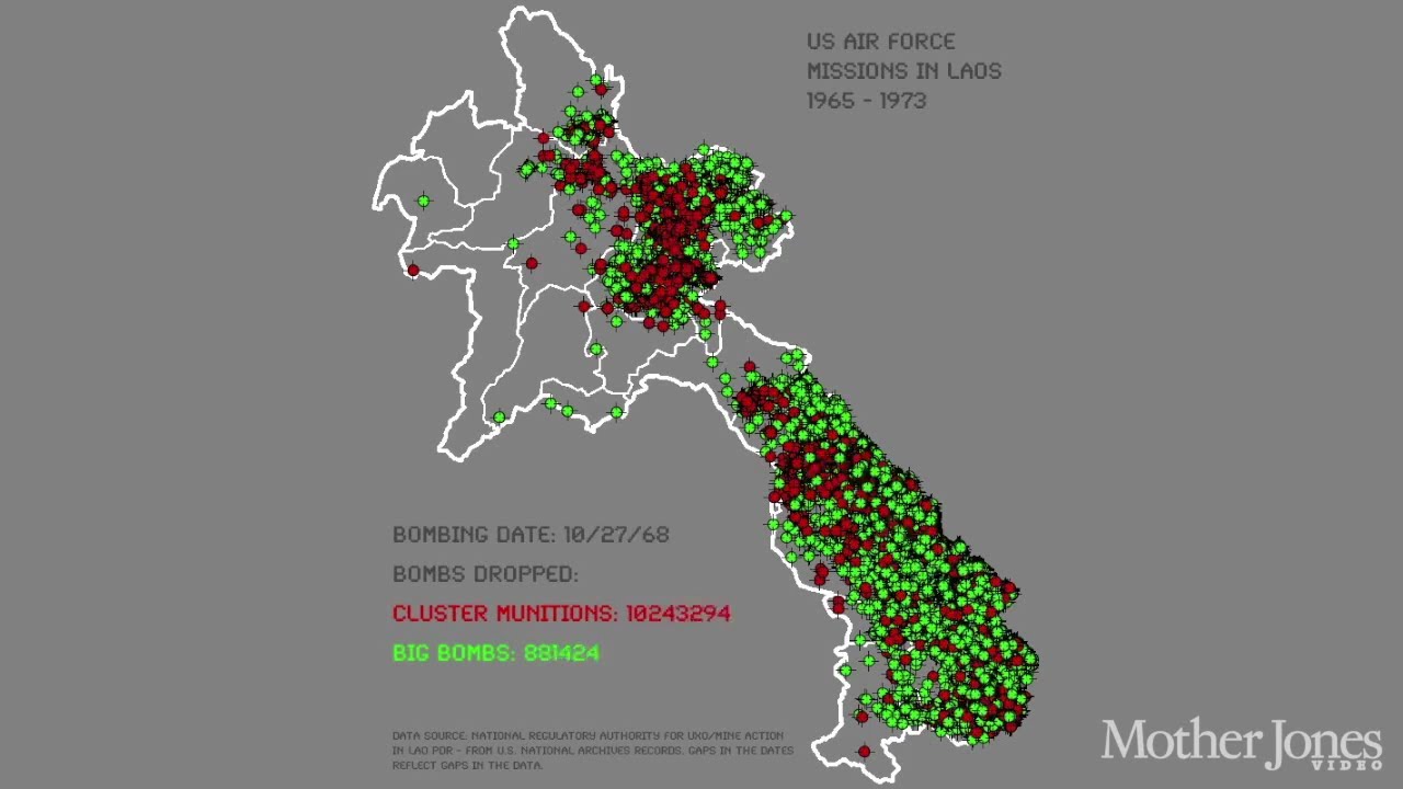 Pax On Both Houses Watch The US Drop 2 5 Million Tons Of Bombs On Laos