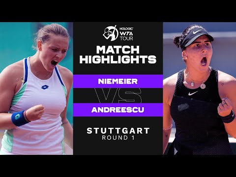 Jule Niemeier vs. Bianca Andreescu | 2022 Stuttgart Round 1 | WTA Match Highlights